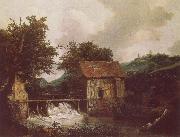 Jacob van Ruisdael Two Watemills and an Open Sluice near Singraven china oil painting artist